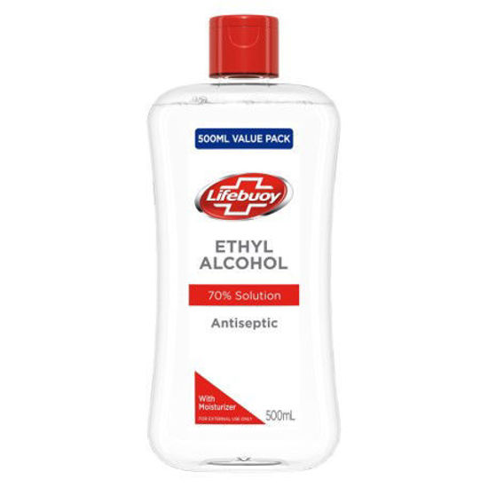 Picture of Lifebuoy Ethyl Alcohol 70% Solution with Moisturizer 500ml