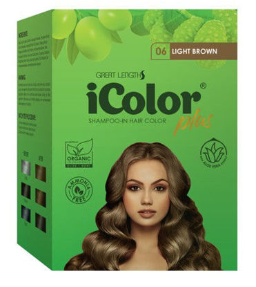 Picture of iColor + Shampoo In Hair Color Light Brown 30mlx10's