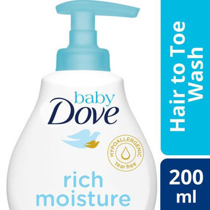 Picture of Baby Dove Rich Moisture Hair to Toe Wash 200ml