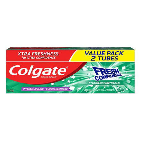 Picture of Colgate Fresh Confidence w/ Cool Menthol Fresh Toothpaste 175g Twin Pack