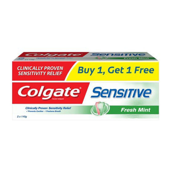 Picture of Colgate Sensitive Fresh Mint Toothpaste 110g (Buy1+1)