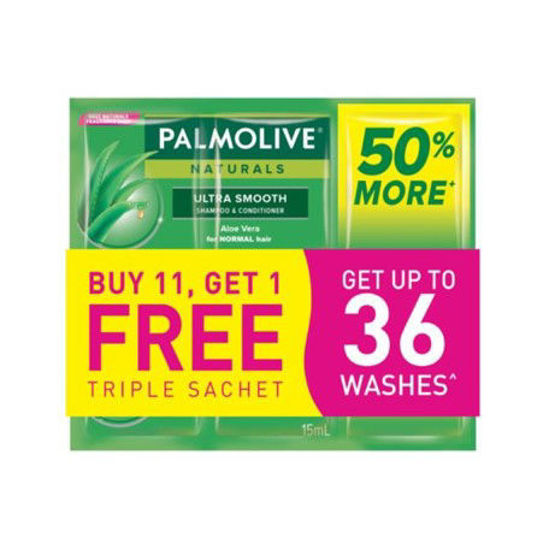 Picture of Palmolive Naturals Ultra Smooth Shampoo 15ml (11+1 Promo)