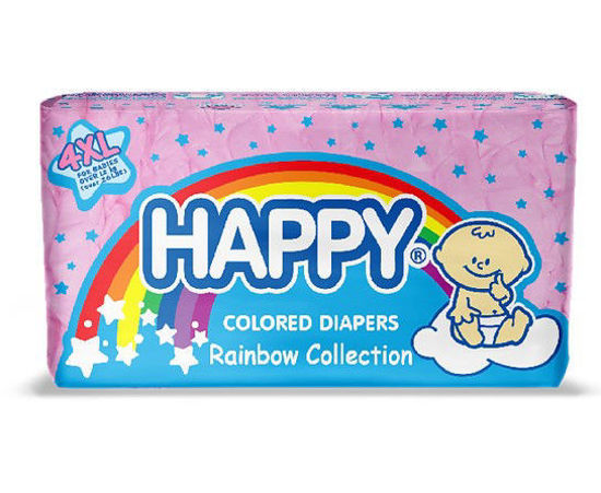Picture of Happy Colored Diapers Extra Large X 4s