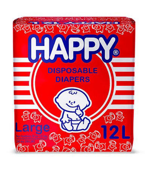 Picture of Happy Disposable Diapers Large X 12s