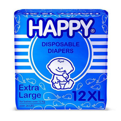 Picture of Happy Disposable Diapers Extra Large X 12s