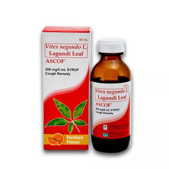 Picture of Ascof Lagundi 300mg/5ml Ponkan Syrup