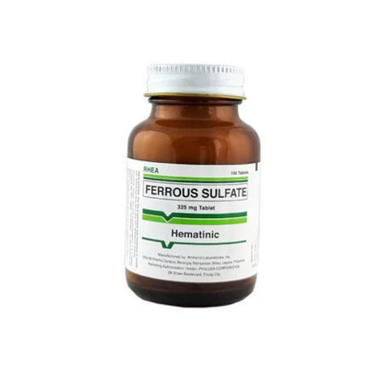Picture of Rhea Ferrous Sulfate 325mg 100 Tablets