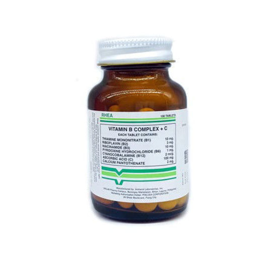 Picture of Rhea Vitamin B-Complex + Vitamin-C 100 Tablets