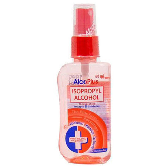 Picture of AlcoPlus Isopropyl Alcohol 70% Solution Spray 60ml