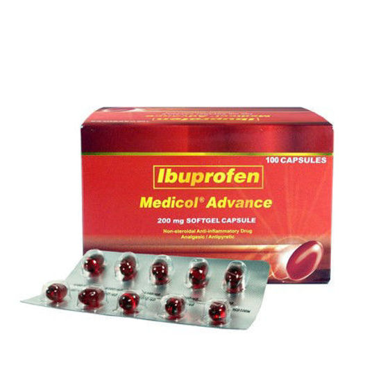 Picture of Medicol Advance 200mg Softgel Capsule 10s (Ibuprofen)