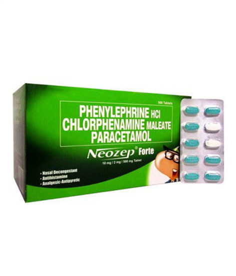 Picture of Neozep Forte Caplet 10s (Phenylephrine HCl Chlorphenamine Maleate Paracetamol)
