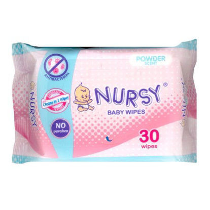 Picture of Nursy Baby Wipes Powder Scent 30s
