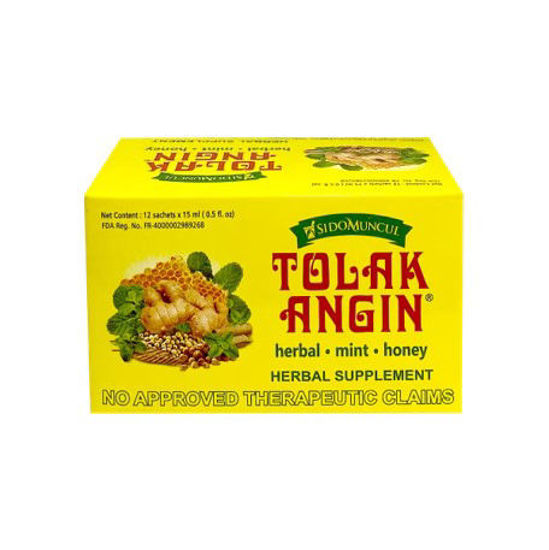 Picture of Tolak Angin Herbal Mint Honey 15ml X 12 sachets