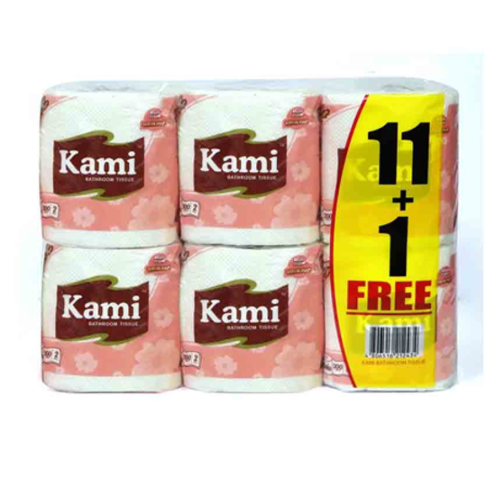 Picture of Kami Roll Tissue 2 Ply 300 Sheets  11+1Free
