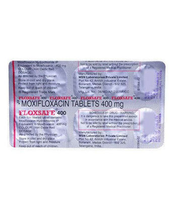 Picture of Floxsafe 400mg Film Coated Tablet 10s (Moxifloxacin (As Hydrochloride)