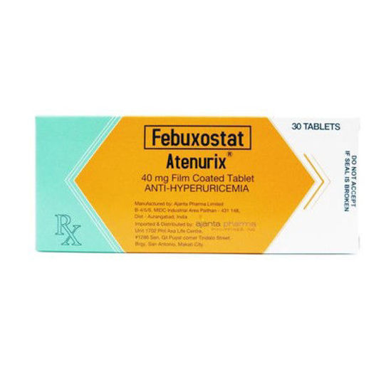 Picture of Atenurix 40mg Tablet 10s (Febuxostat)