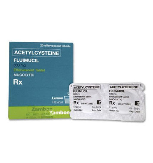 Picture of Fluimucil 600mg Effervescent Tablet - 20s