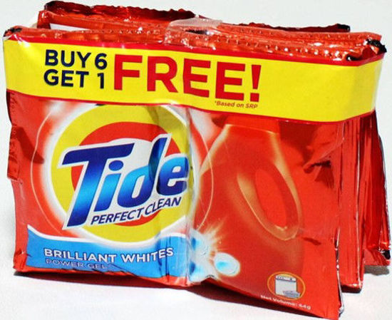 Picture of Tide Perfect Clean Brilliant White Gel Liquid Detergent 64g (6+1 Free)