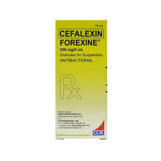 Picture of Forexine 250mg/5ml Suspension 70ml (Cefalexin)