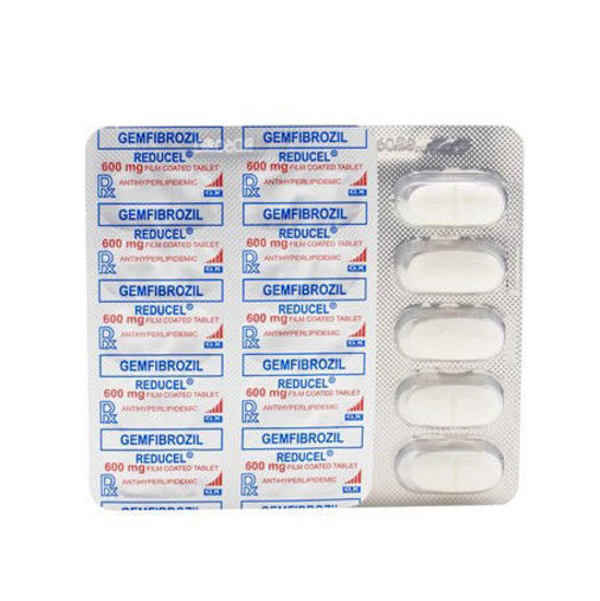 Picture of Reducel 600mg Tablet 10s (Gemfibrozil)
