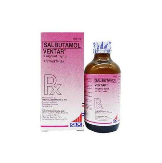 Picture of Ventar 2mg Syrup 60ml (Salbutamol)