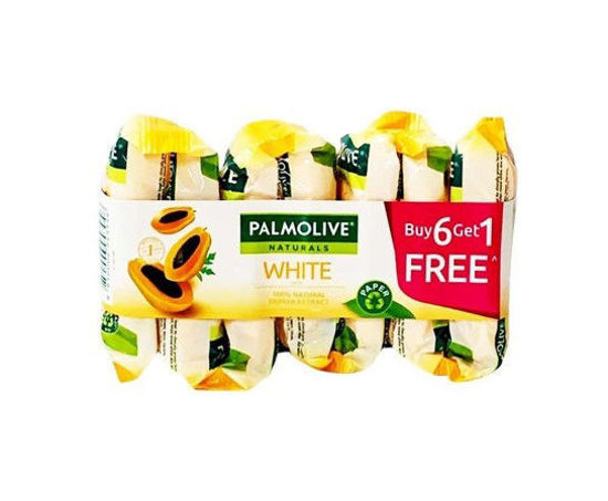 Picture of Palmolive Naturals White + Papaya Soap 55G (6+1 Promo)