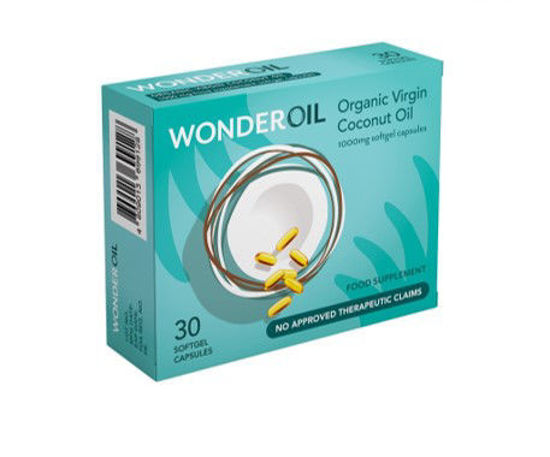 Picture of WonderOil 1000 mg Organic VCO (30 softgel capsules)