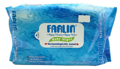 Picture of Farlin Baby Wipes - Powder Fresh Scent 65's