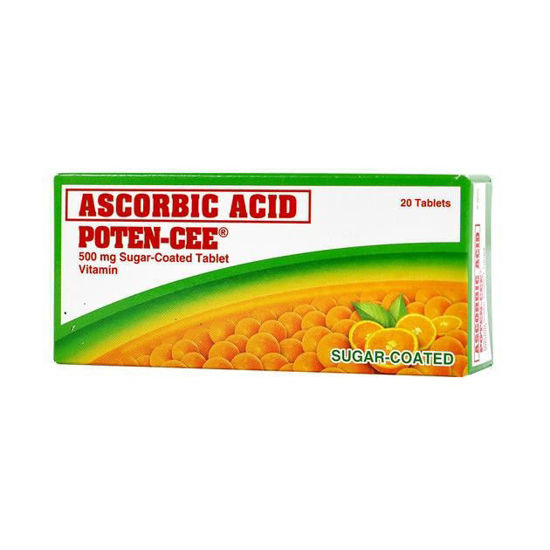 Picture of Poten-Cee 500mg Tablet Sugar Coated x20