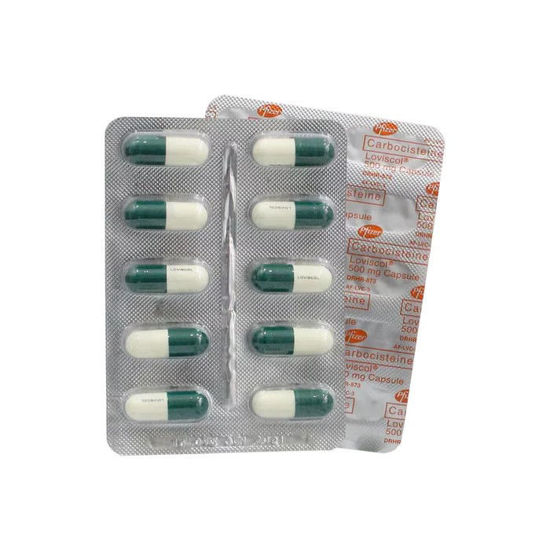 Picture of Loviscol Carbocisteine 500mg Capsule by 10 's