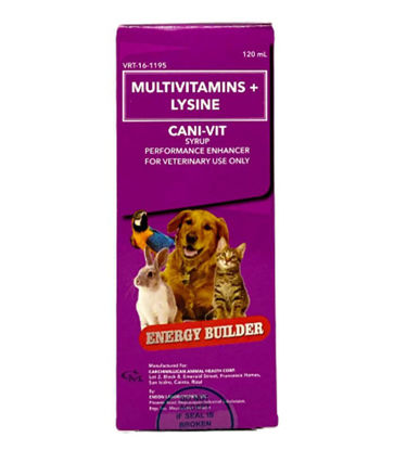 Picture of Cani-Vit Syrup Multivitamins + Lysine Energy Builder 120ML