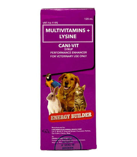 Picture of Cani-Vit Syrup Multivitamins + Lysine Energy Builder 120ML