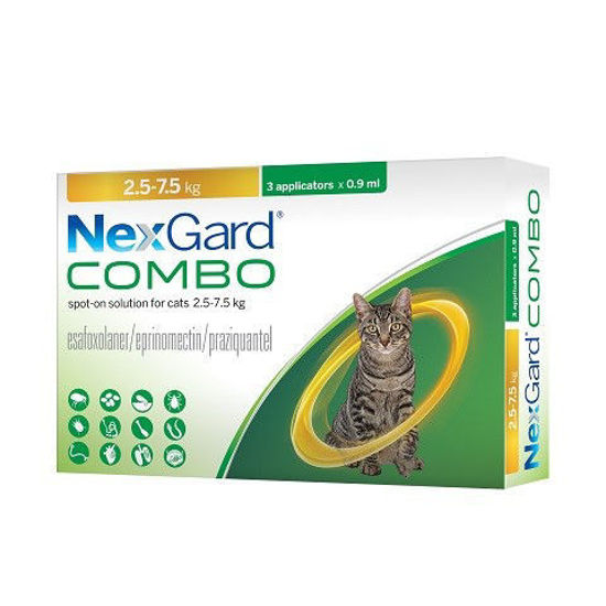 Picture of NexGard Combo for Cats 2.5-7.5kg - 3 x 0.9ML