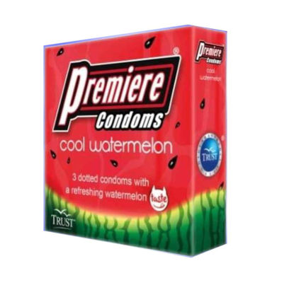 Picture of TRUST PREMIERE Cool Watermelon Condom 3's