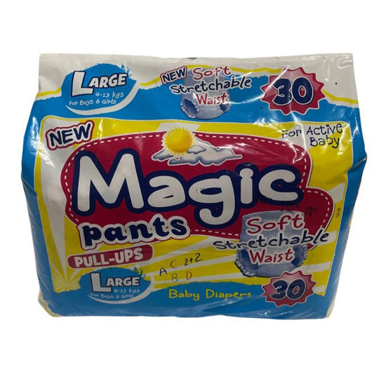 Picture of Magic Pants Baby Diaper Large 30's