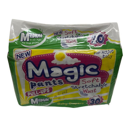 Picture of Magic Pants Baby Diaper Medium 30's