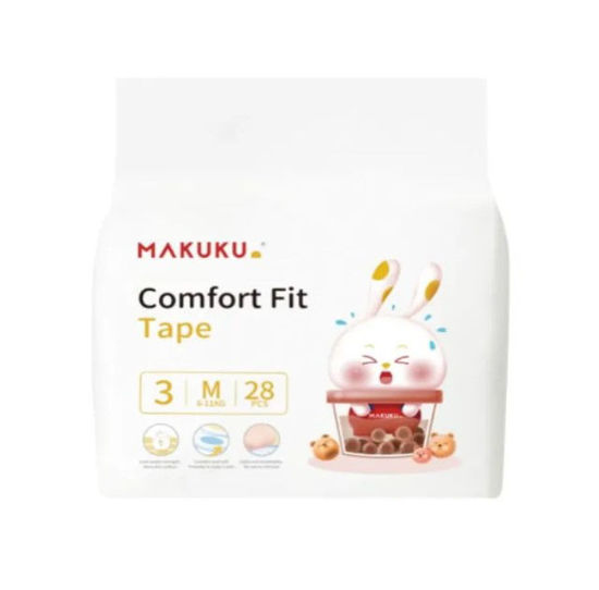 Picture of Makuku Baby Soft and Breathable Comfort Fit Diaper Tape, Medium 28s