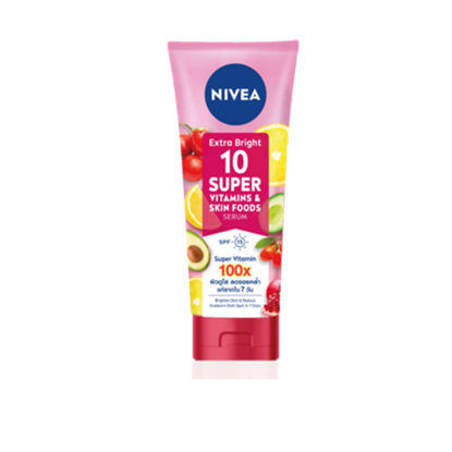 Picture of NIVEA Extra Bright 10 Super Vitamins & Skin Food Serum in Lotion 180ml