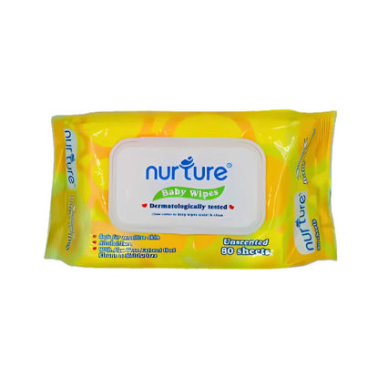 Picture of Nurture Baby Wipes Unscented 80's