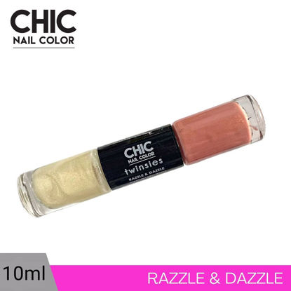 Picture of Chic Nail Color 10ml Twinsies Collection in Razzle & Dazzle