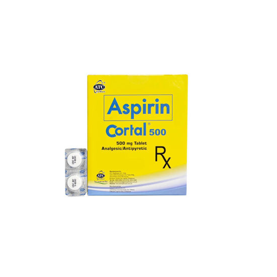 Picture of Rx CORTAL Aspirin 500mg Tablet 10s