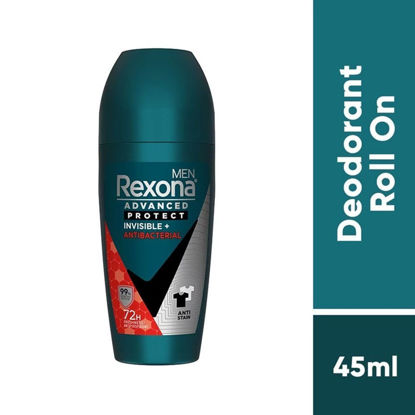 Picture of Rexona Men Advanced Invisible + Antibacterial Roll On 45ml