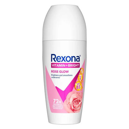 Picture of Rexona Vitamin + Bright Roll On Deodorant Rose Glow 45ml