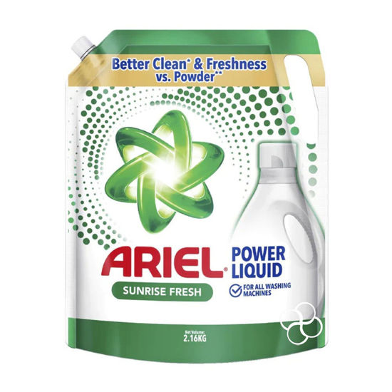 Picture of Ariel Power Gel Sunrise Fresh Liquid Laundry Detergent Refill 2.16kg