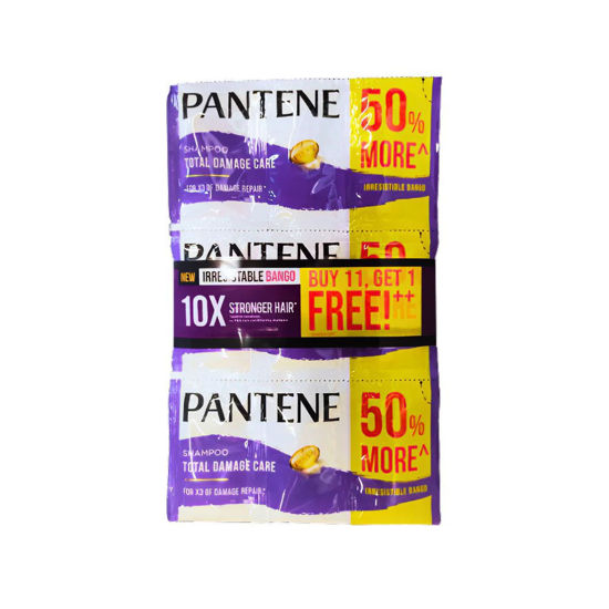 Picture of Pantene Shampoo Total Damage Care 15ml 11's + Get 1 Free