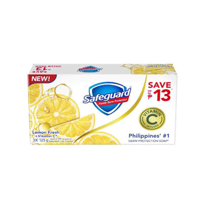 Picture of Safeguard Soap (Lemon Fresh) 125g x 3