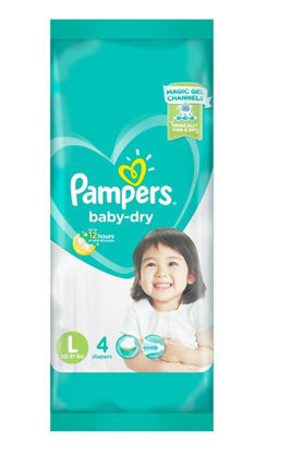 Picture of Pampers Baby Dry Large  4's