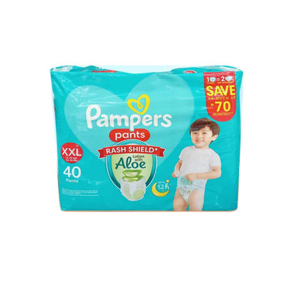 Picture of Pampers Pants Rash Shield with Aloe Diaper XX-Large 40's