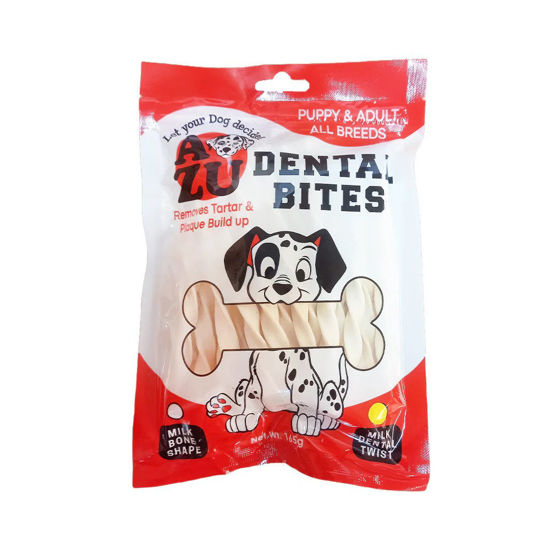 Picture of Azu Dental Bites Milk Dental Twist 165g