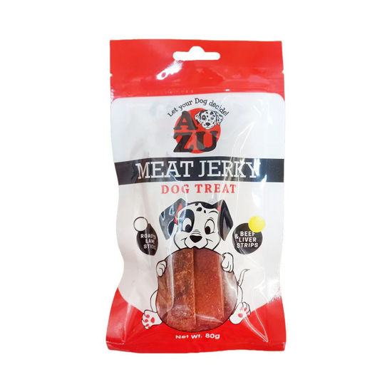 Picture of Azu Meat Jerky Dog Treat Beef And Liver Strips 80g